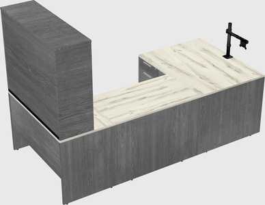 U-shaped desk