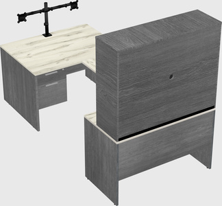 U-shaped desk