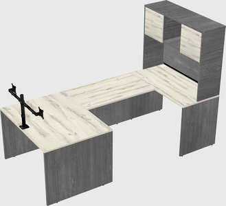 U-shaped desk