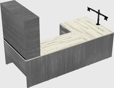 U-shaped desk