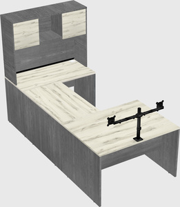 U-shaped desk