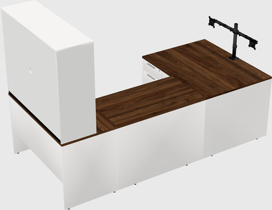 U-shaped desk