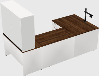 U-shaped desk