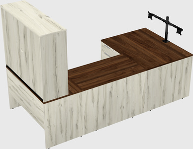 U-shaped desk