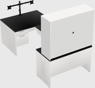 U-shaped desk