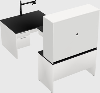 U-shaped desk