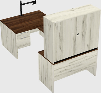 U-shaped desk
