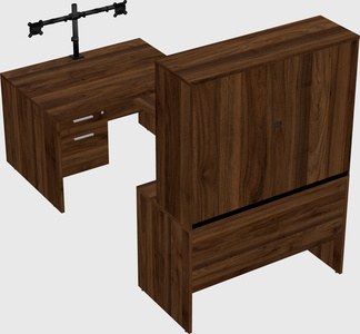 U-shaped desk