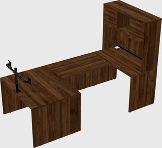 U-shaped desk