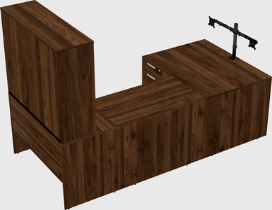 U-shaped desk