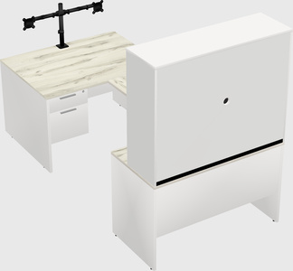 U-shaped desk