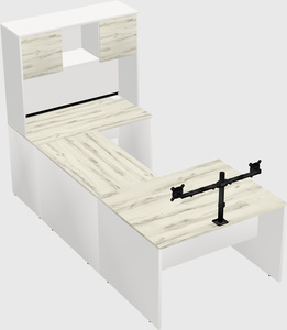 U-shaped desk