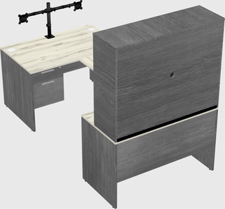 U-shaped desk