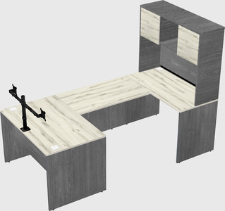 U-shaped desk