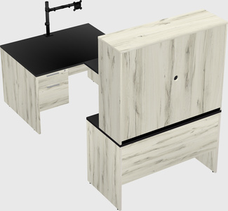 U-shaped desk