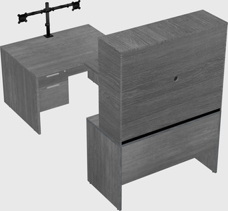 U-shaped desk