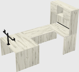 U-shaped desk