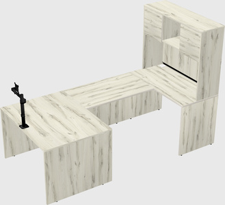 U-shaped desk