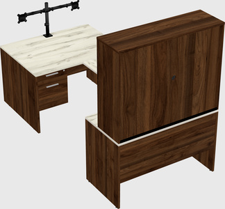 U-shaped desk