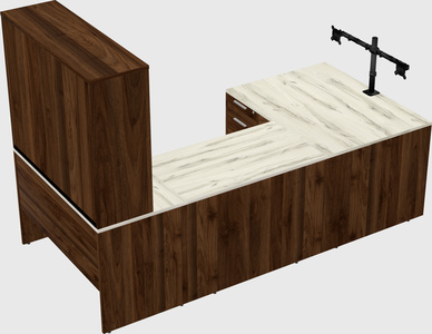 U-shaped desk