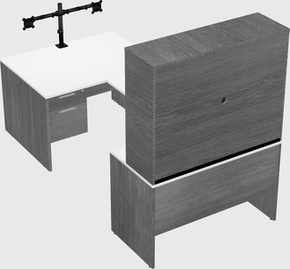 U-shaped desk