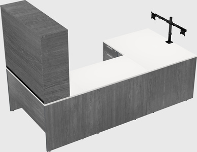 U-shaped desk