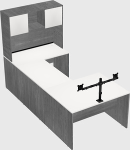 U-shaped desk
