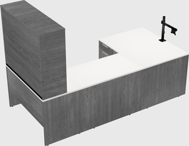 U-shaped desk