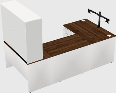 U-shaped desk