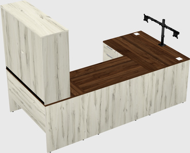 U-shaped desk