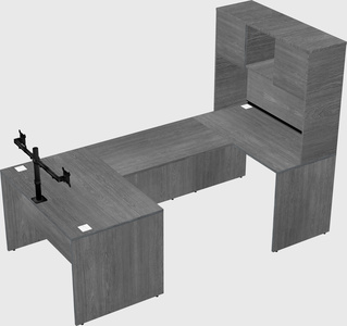 U-shaped desk