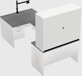 U-shaped desk