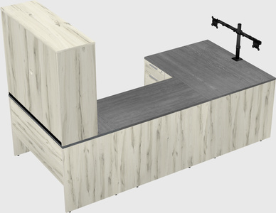 U-shaped desk