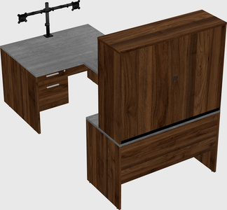 U-shaped desk