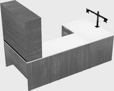 U-shaped desk