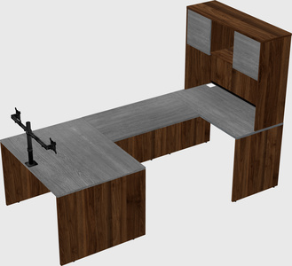 U-shaped desk