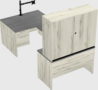 U-shaped desk