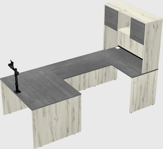 U-shaped desk