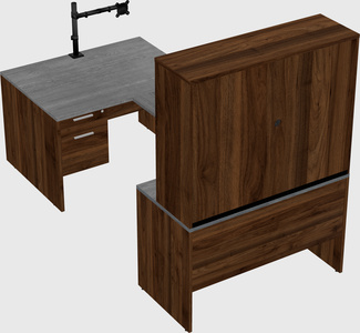 U-shaped desk
