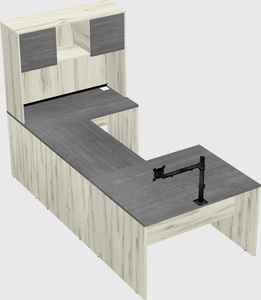 U-shaped desk