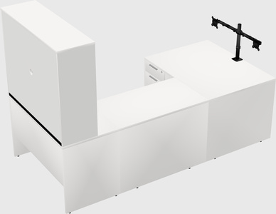 U-shaped desk