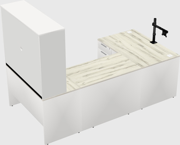 U-shaped desk