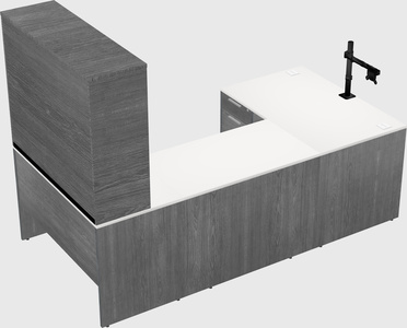 U-shaped desk