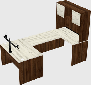U-shaped desk