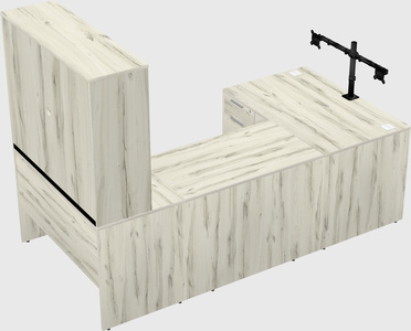 U-shaped desk