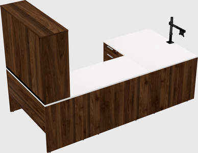 U-shaped desk