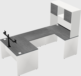 U-shaped desk