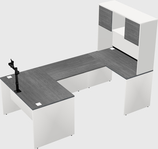 U-shaped desk