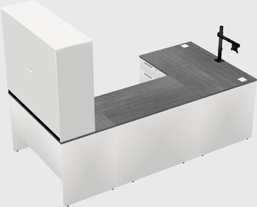 U-shaped desk