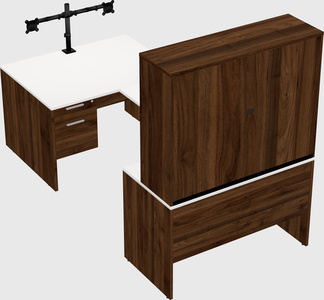 U-shaped desk